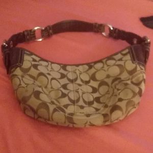 Coach Signature Logo Shoulder Bag